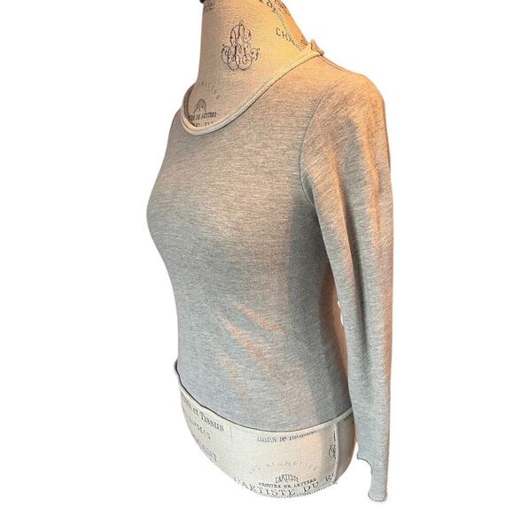 Guest Editor tie up lace corset back long sleeve - round neck blouse size XS - Picture 4 of 6